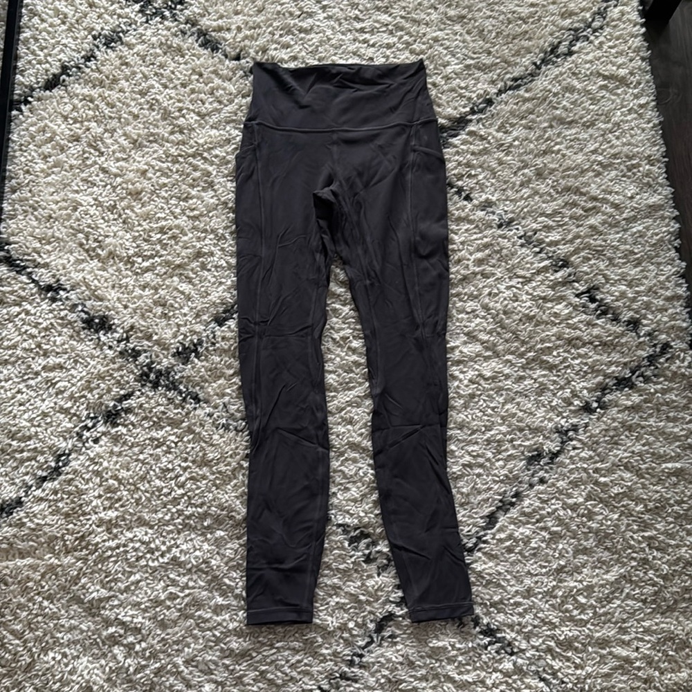 Lululemon Align with Pocket Legging 28” in Black Granite.